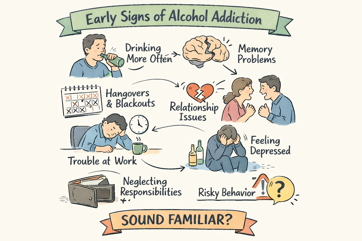 Read more about the article 10 Early Signs of Alcohol Addiction You Shouldn’t Ignore